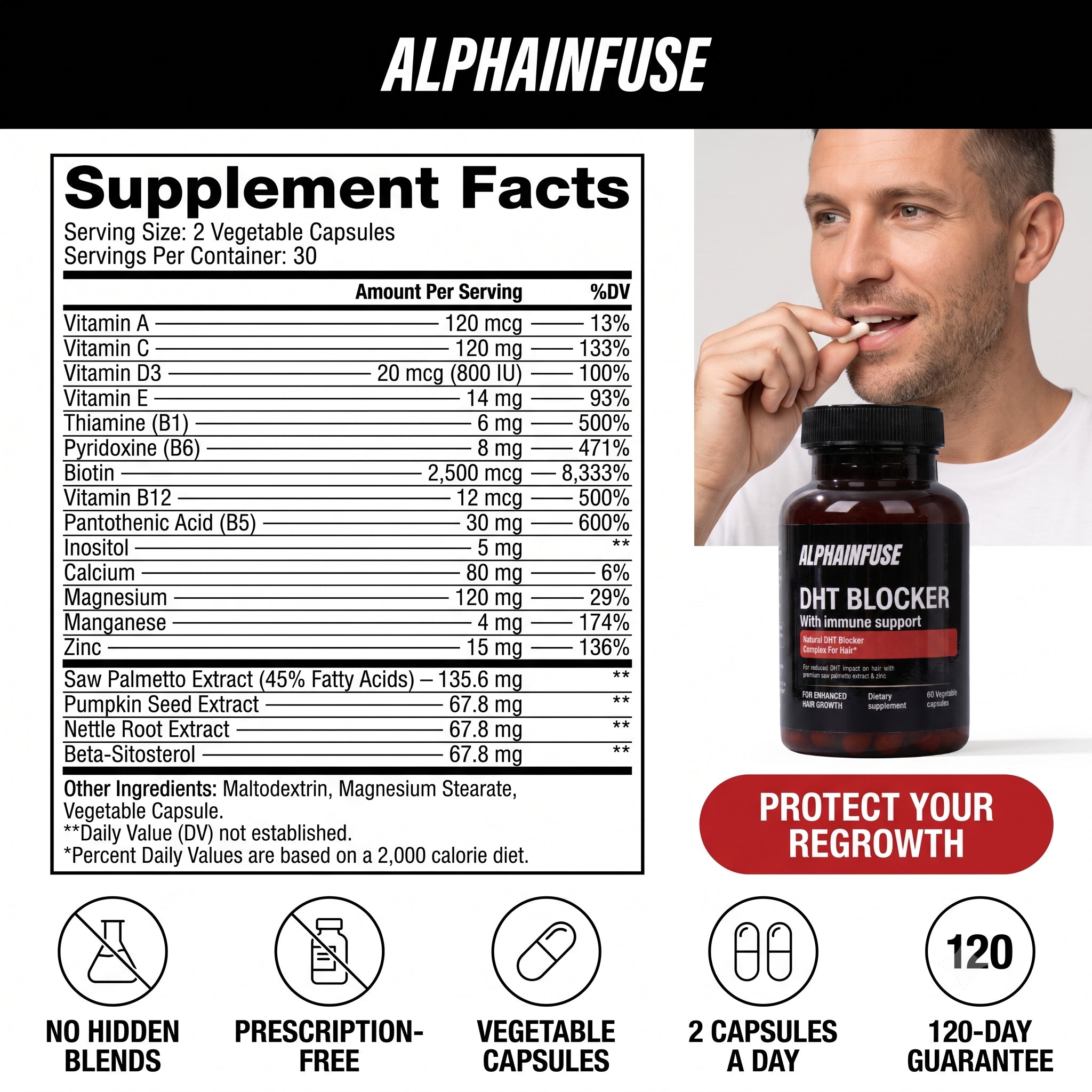 AlphaVance™ Natural DHT Blocker Supplement